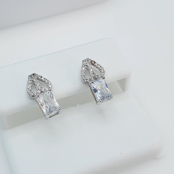 "925 Sterling Silver Cubic Zirconia Earrings, U19254815 - Picture 2 of 11